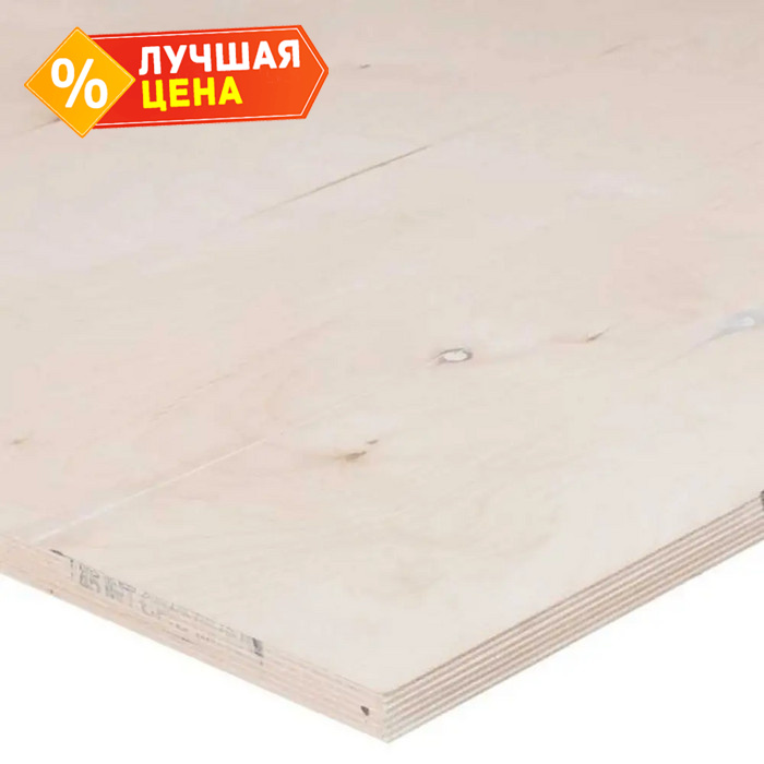 Фанера ФК сорт 2/4 21х1525х1525 мм