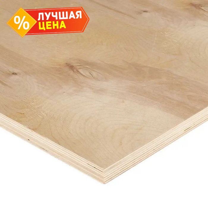 Фанера ФСФ береза сорт 2/3 18х1220х2440 мм